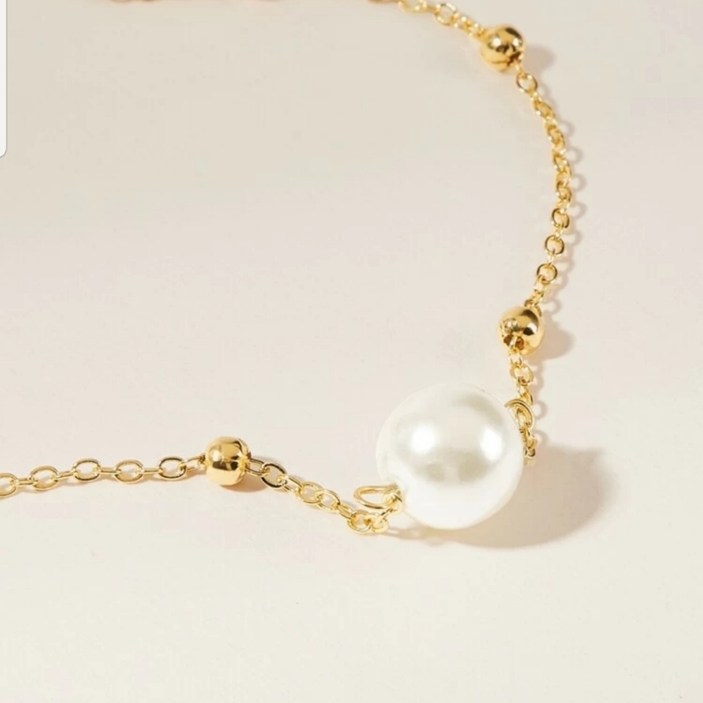 *Blaire* Pearl Choker Necklace - Picture 2 of 3